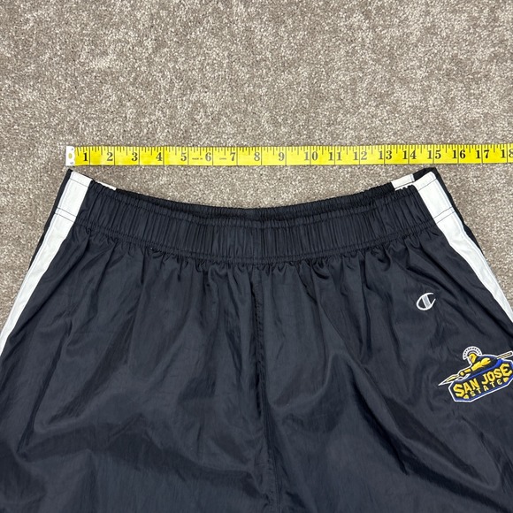 Vintage Y2K Champion San Jose State Nylon Snap Track Pants XL NWT - Picture 11 of 14